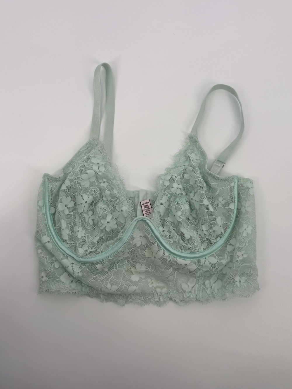 Victoria secrets green lace bra